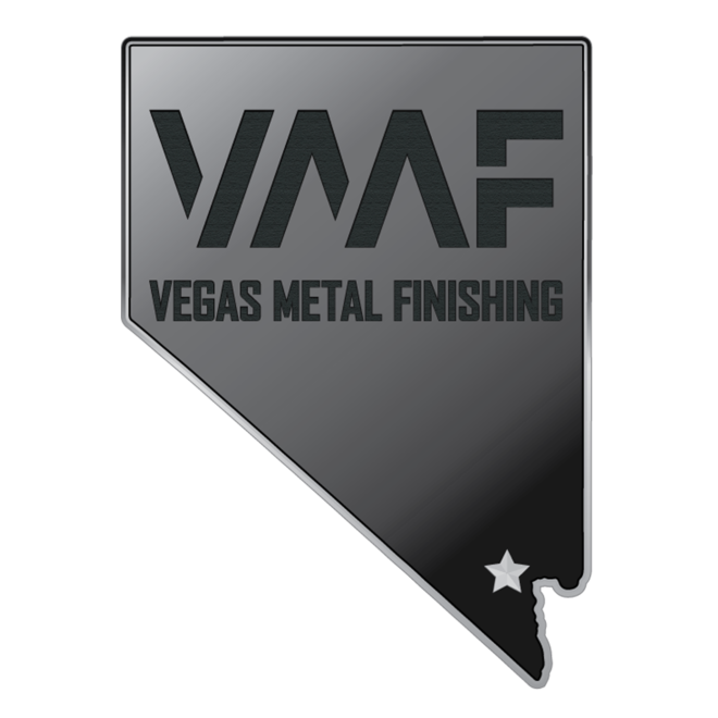 VMF Vegas Metal Finishing logo.
